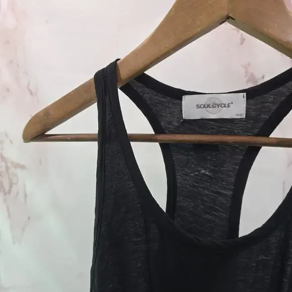 Soul Cycle Tank Top Womens Small Black Racerback Soulcycle Shirt - Picture 2 of 12